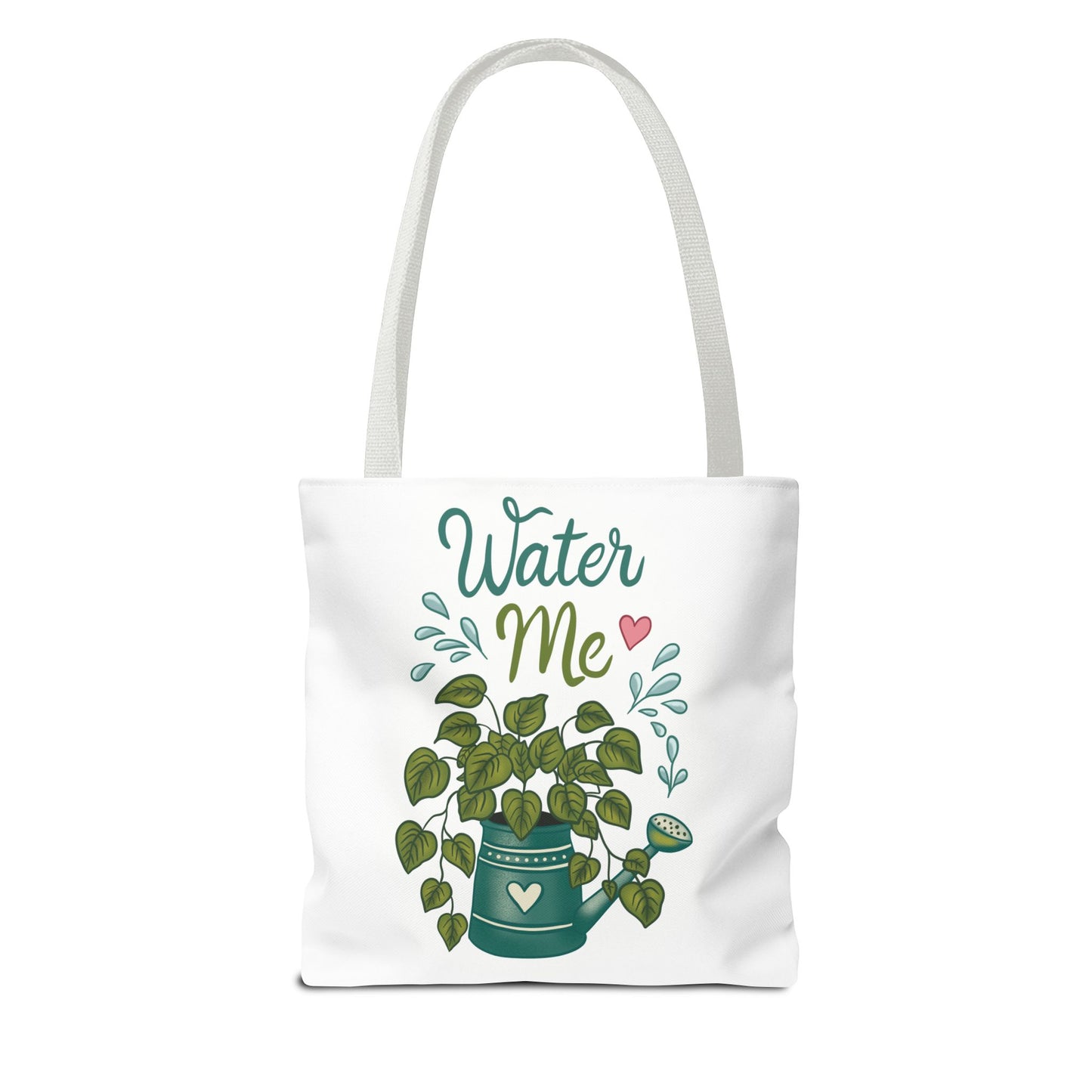 Water Me Plant Tote Bag — Cute Watering Can & Houseplant Eco Grocery Bag