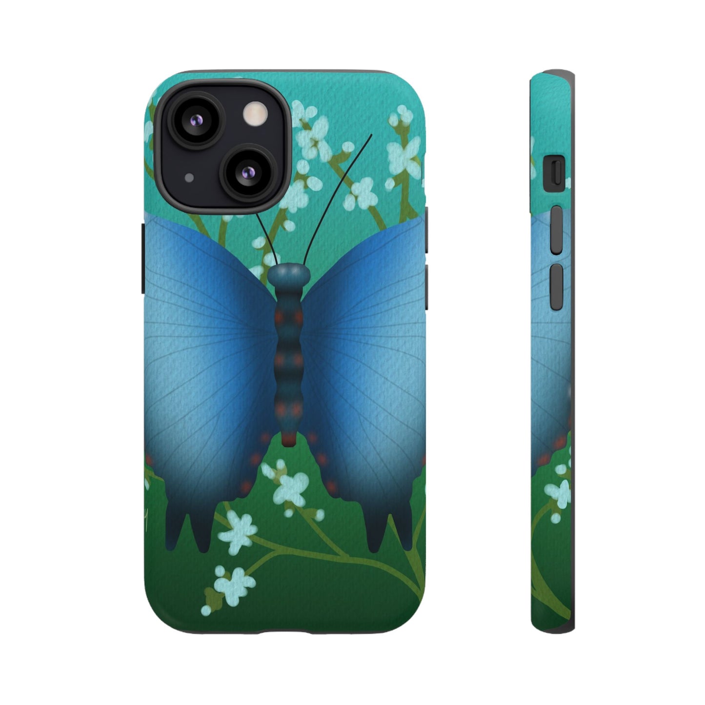 Blue Butterfly Tough Phone Case