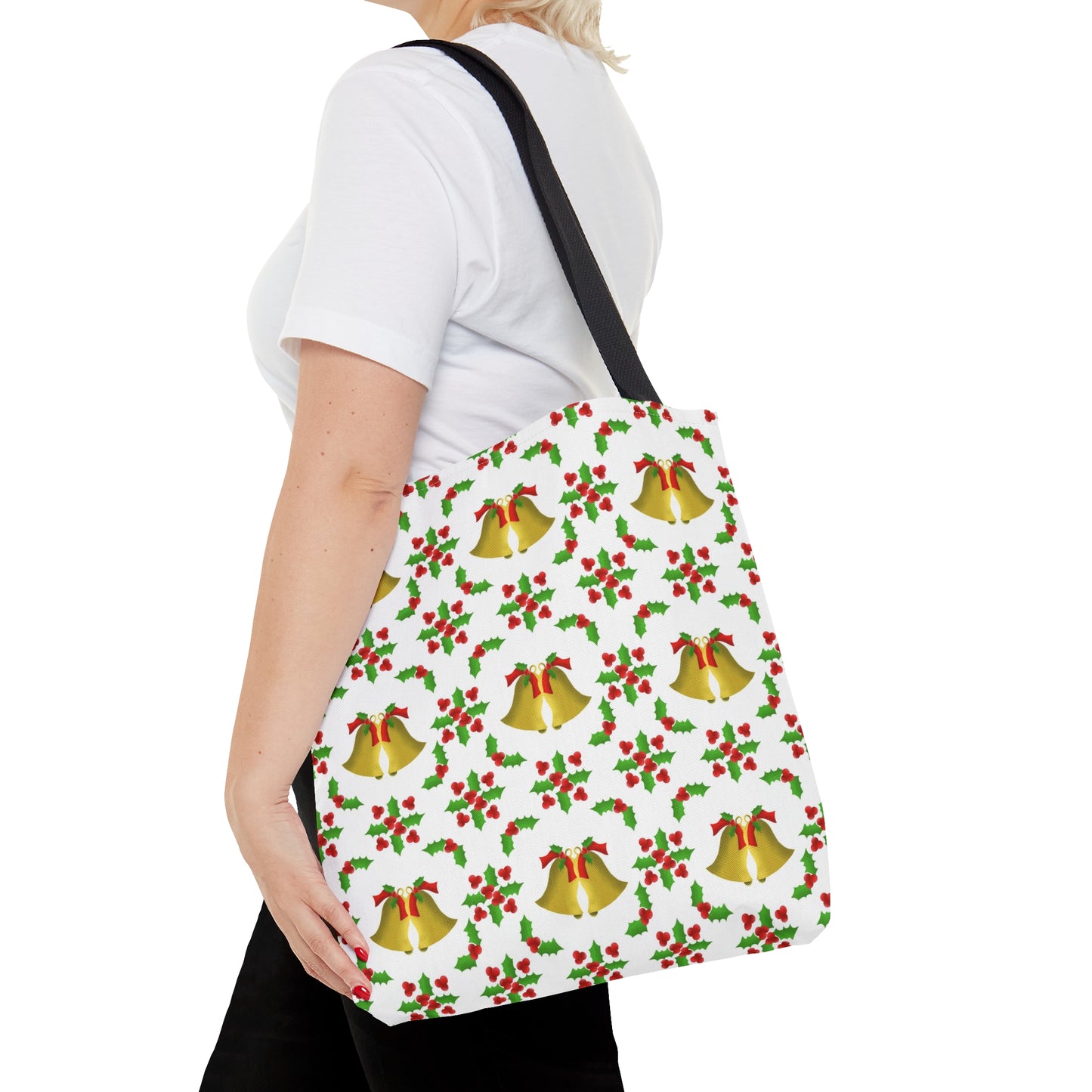 Bells and Holly Tote Bag