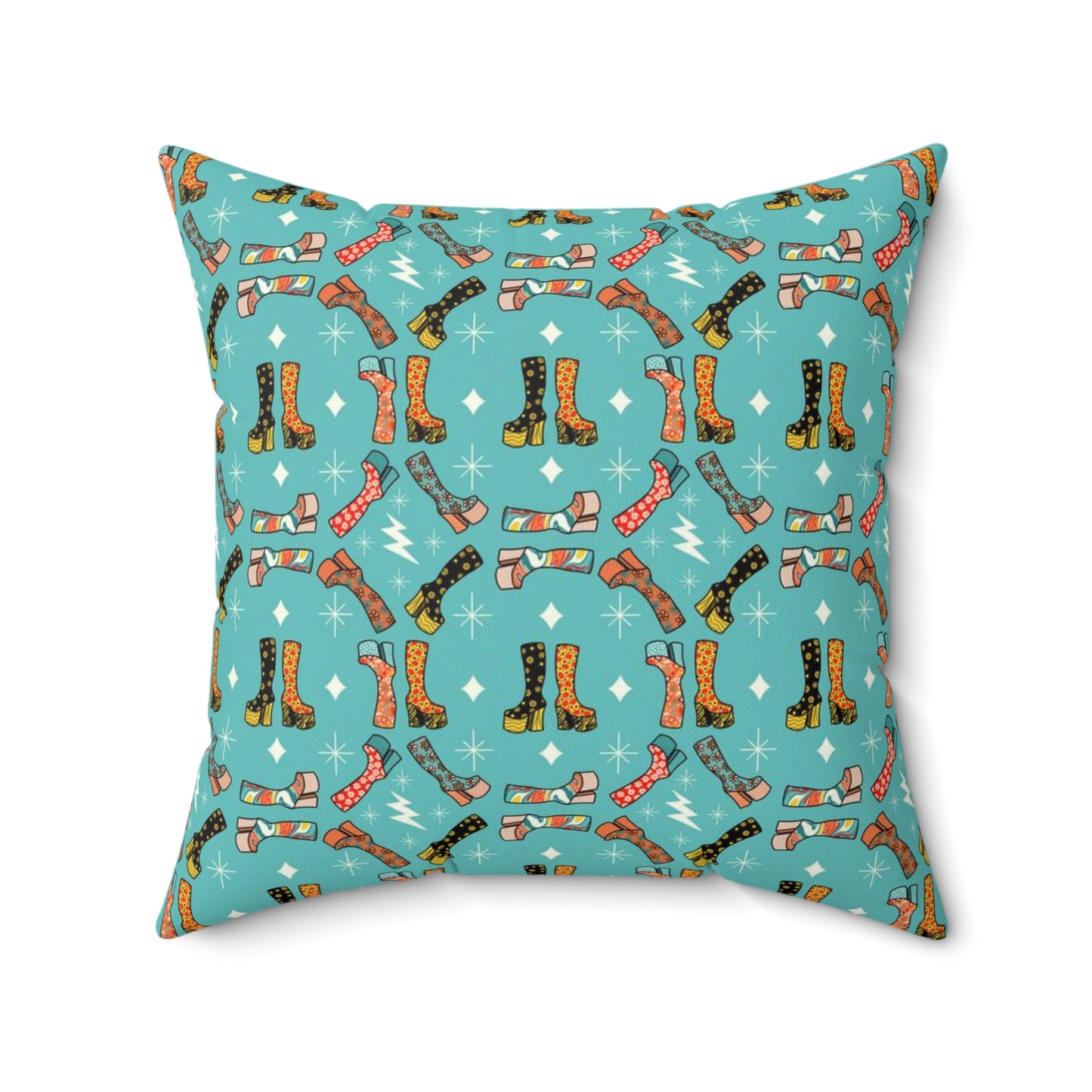 Groovy Boots Spun Polyester Square Pillow
