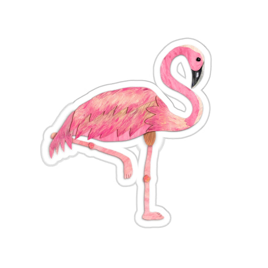 Pink Flamingo Die-Cut Stickers