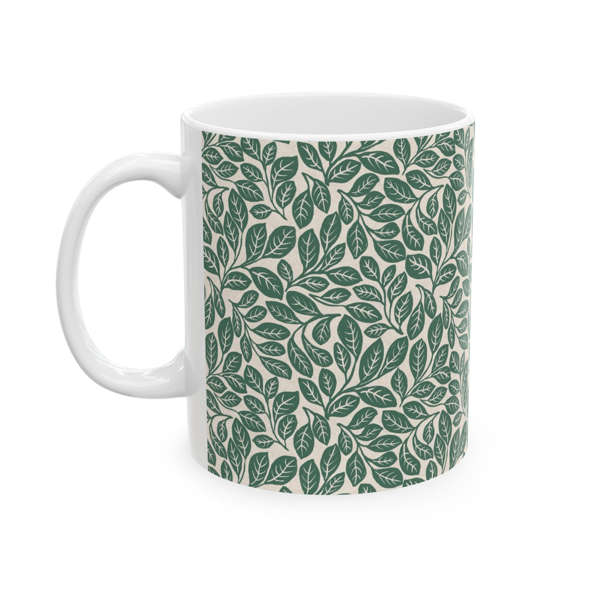 Sassafras Leaves Ceramic Mug 11oz & 15oz