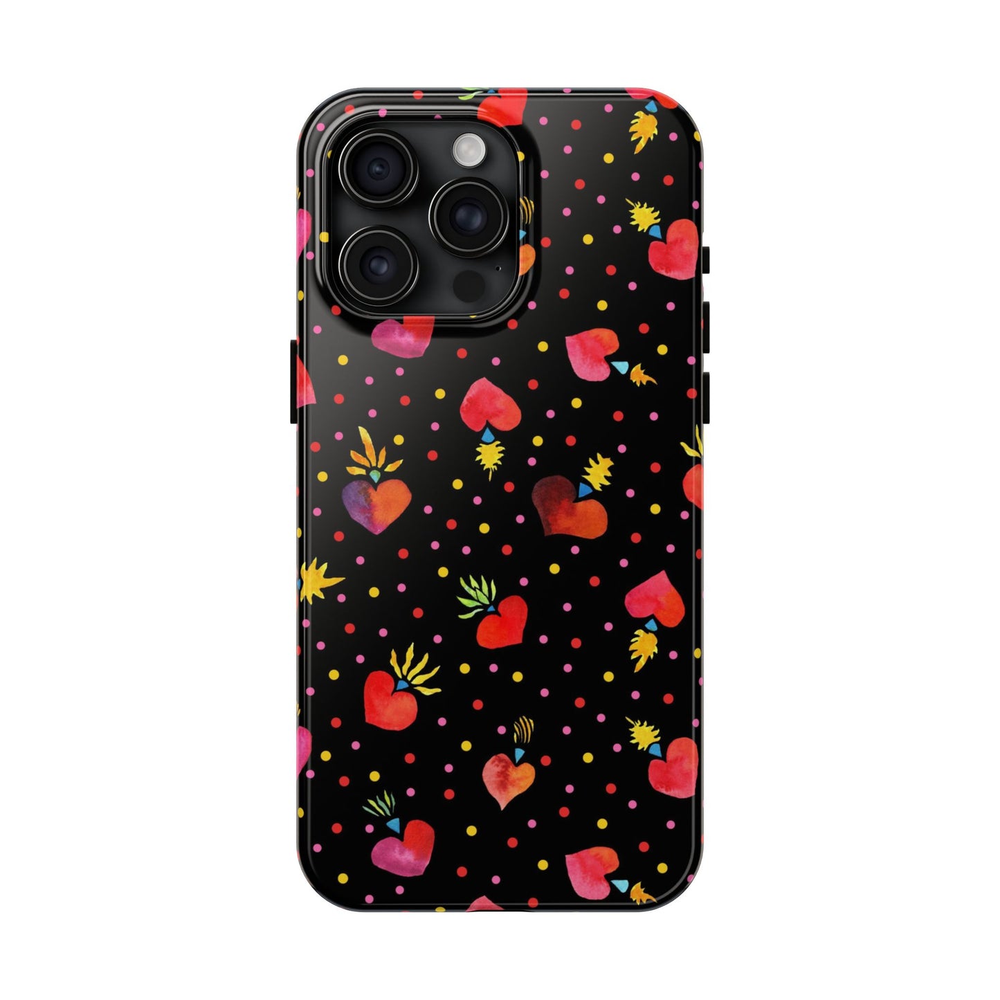 Frida Flaming Hearts Tough Phone Cases