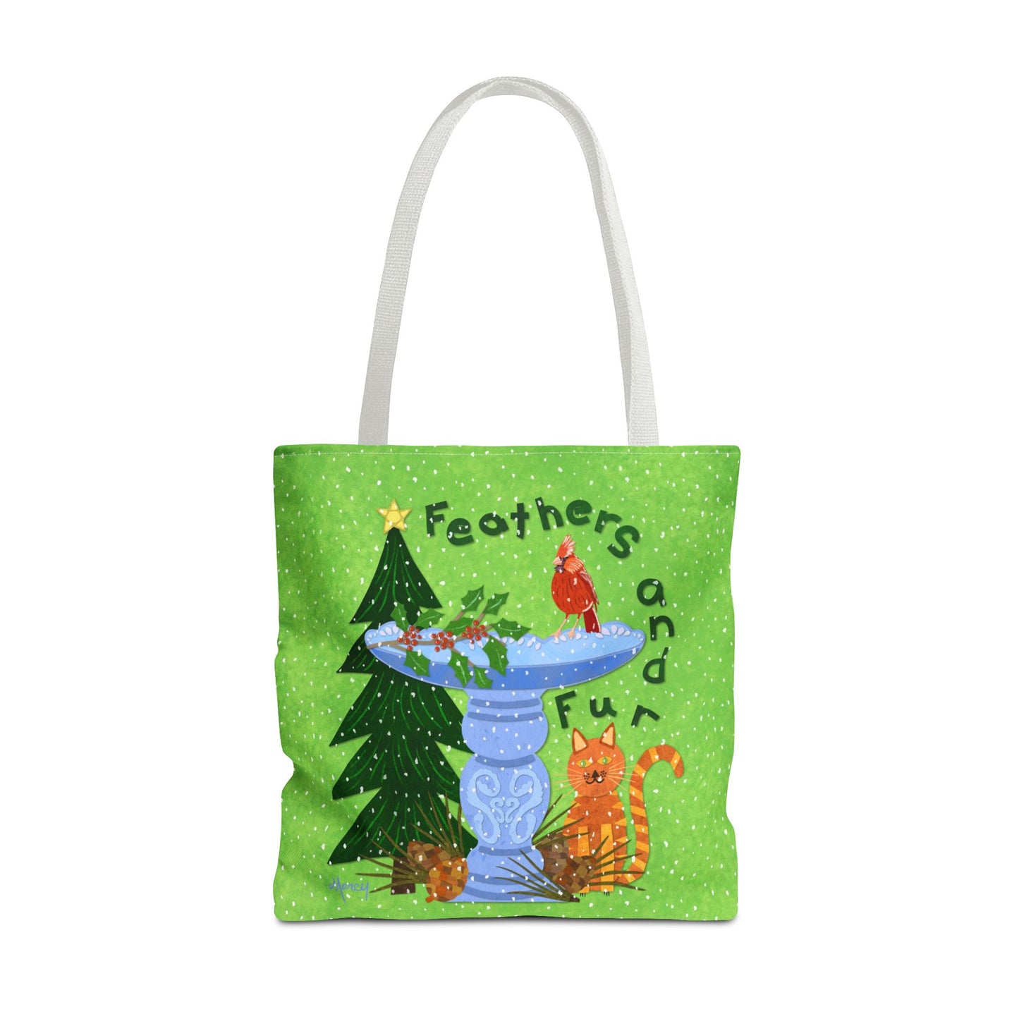 Feathers and Fur Collage Tote Bag