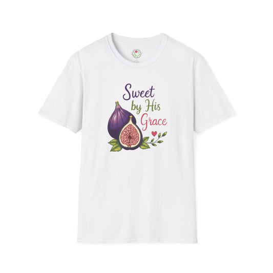 Sweet by His Grace T-Shirt — Christian Fig Illustration