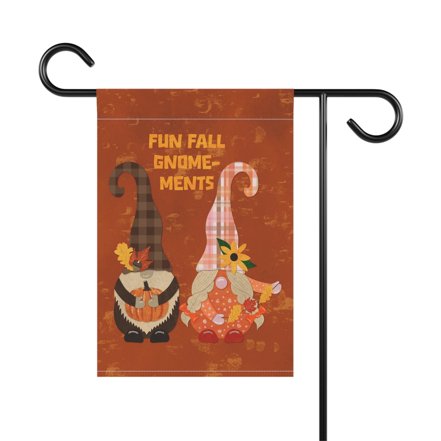 Fun Fall Gnome-ments Collage Garden Banner