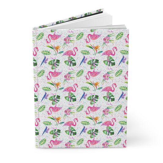 Flamingo Party Hardcover Journal Matte