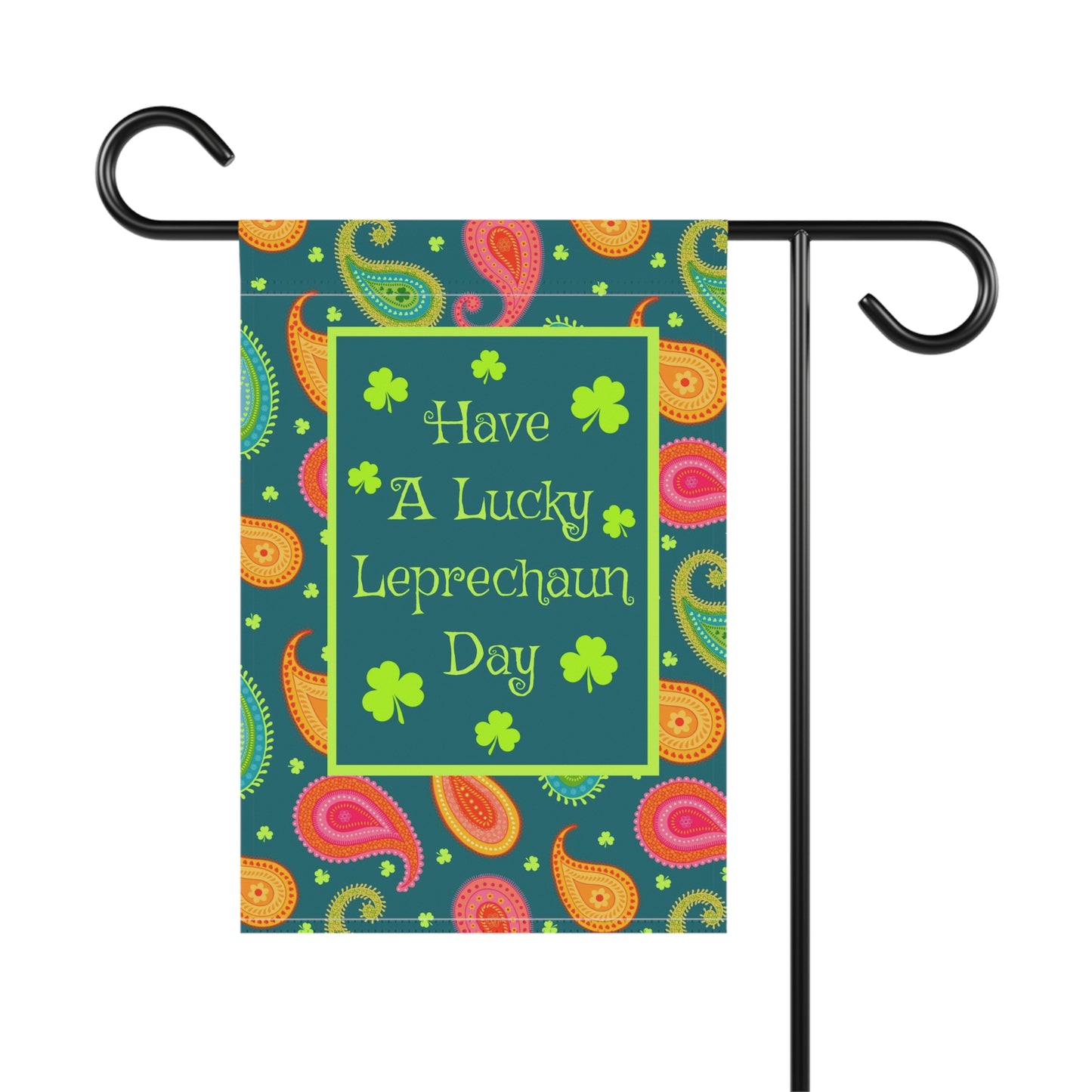 Have a Lucky Leprechaun Day Paisley Garden Banner