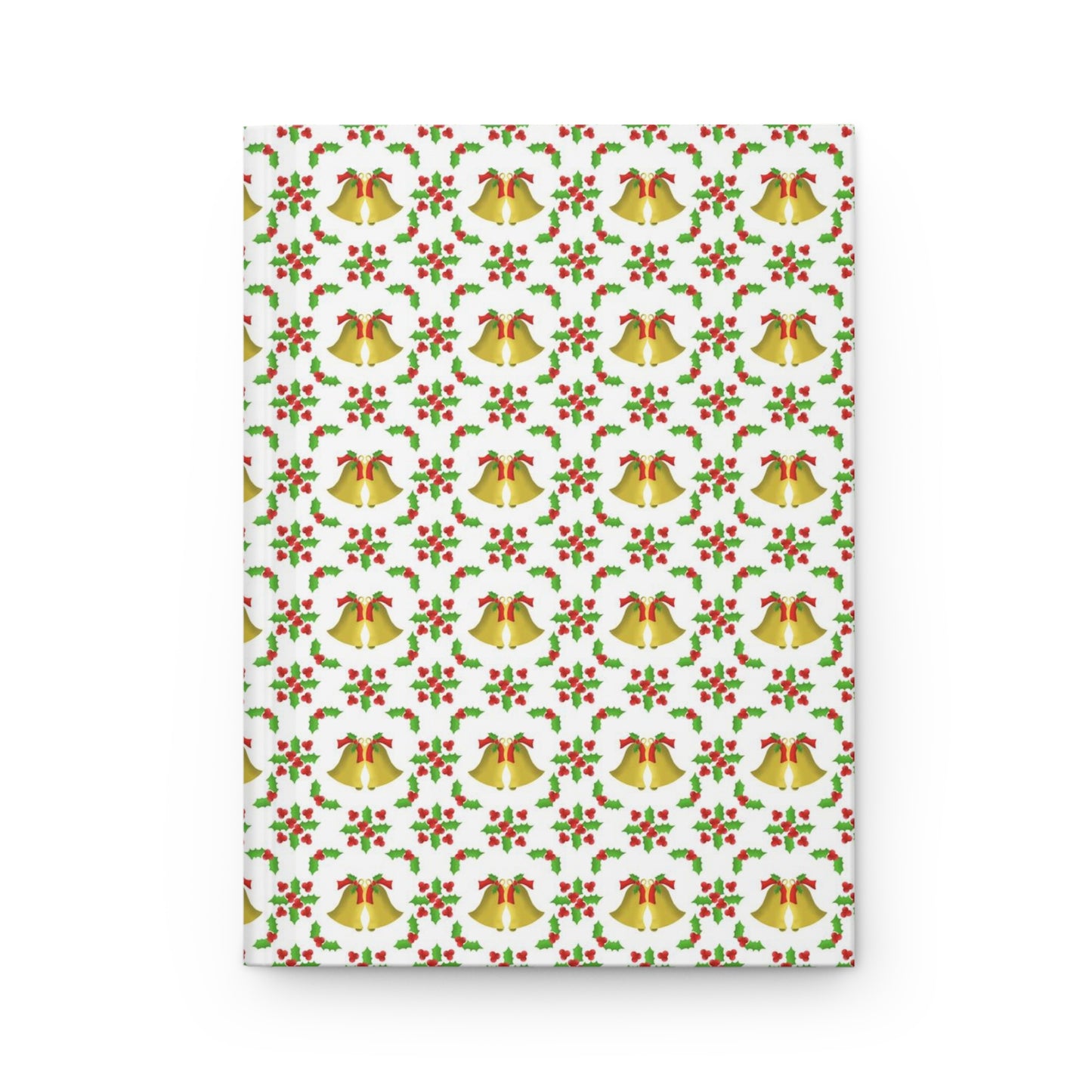 Bells and Holly Hardcover Journal Matte