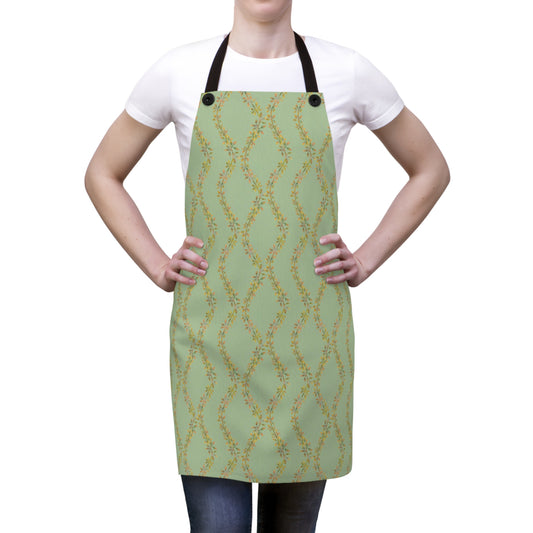 Autumn Vines Stripe Apron