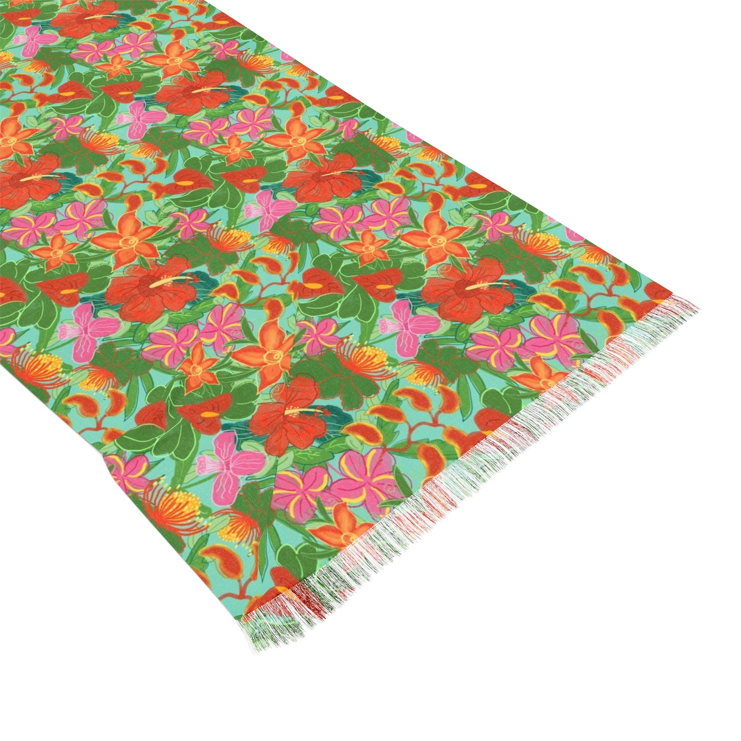 Tropical Flowers Light Scarf