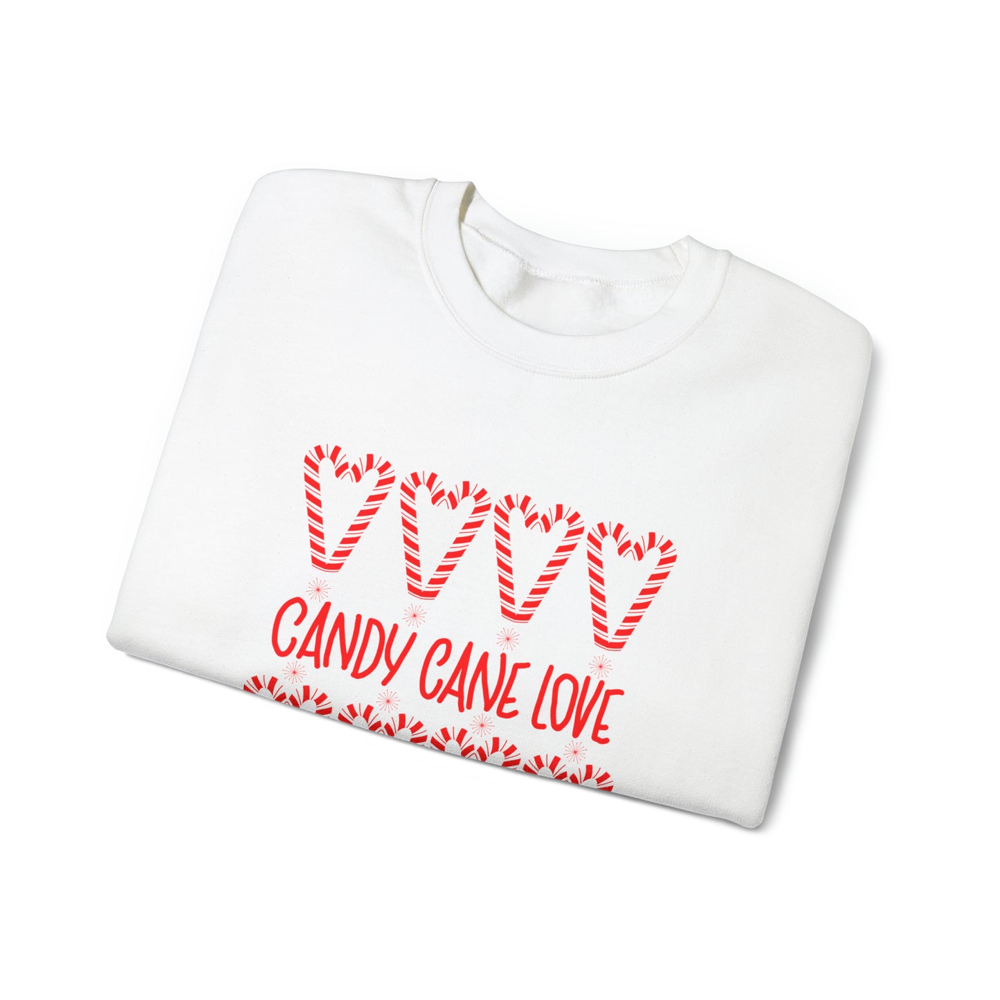 Candy Cane Hearts Unisex Heavy Blend™ Crewneck Sweatshirt