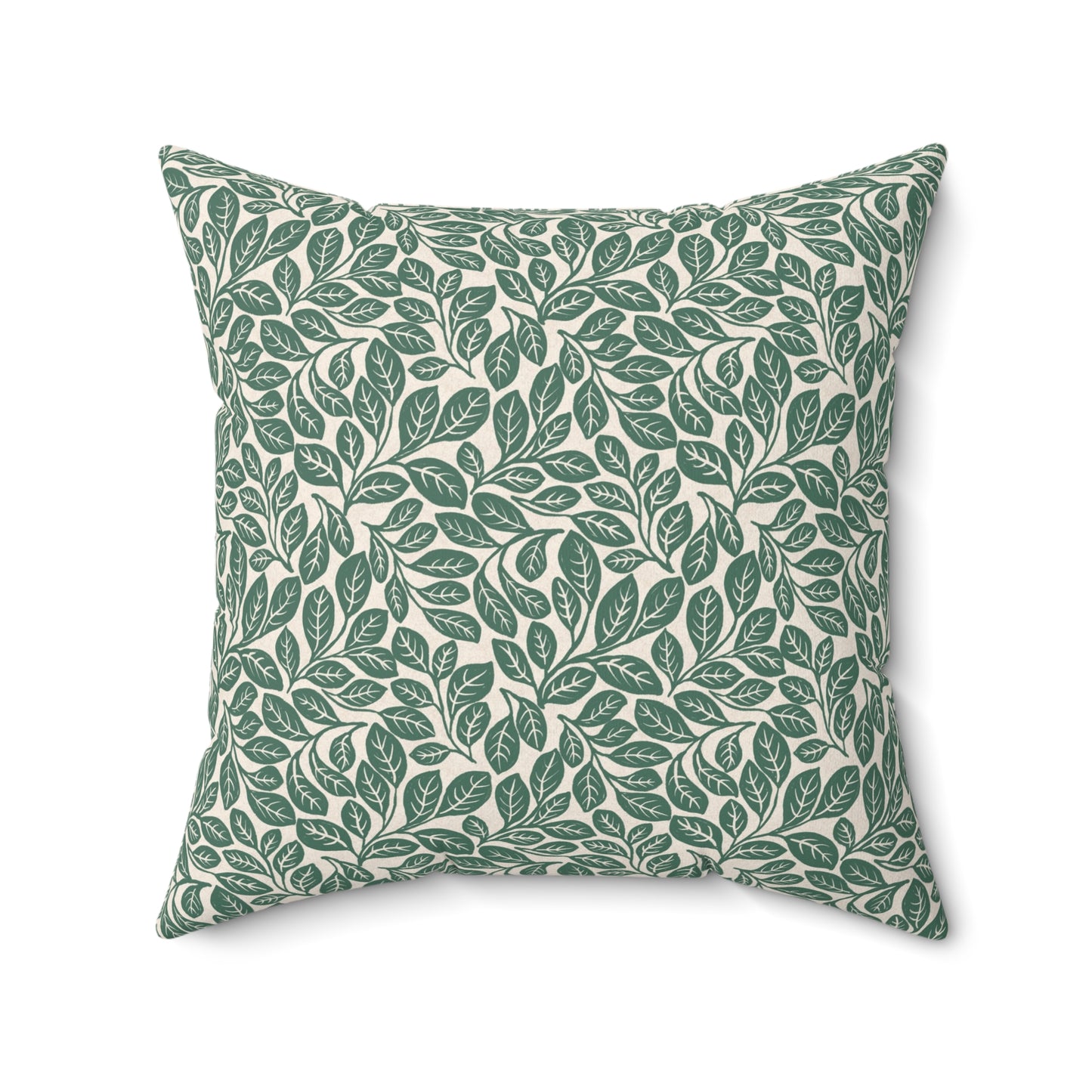 Sassafras Leaves Spun Polyester Square Pillow