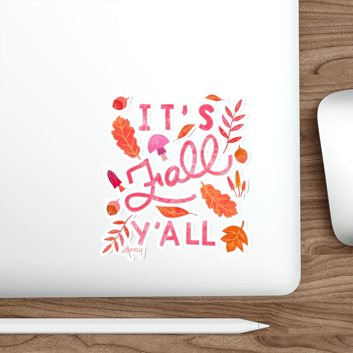 It’s Fall Y’all Collage Die Cut Sticker
