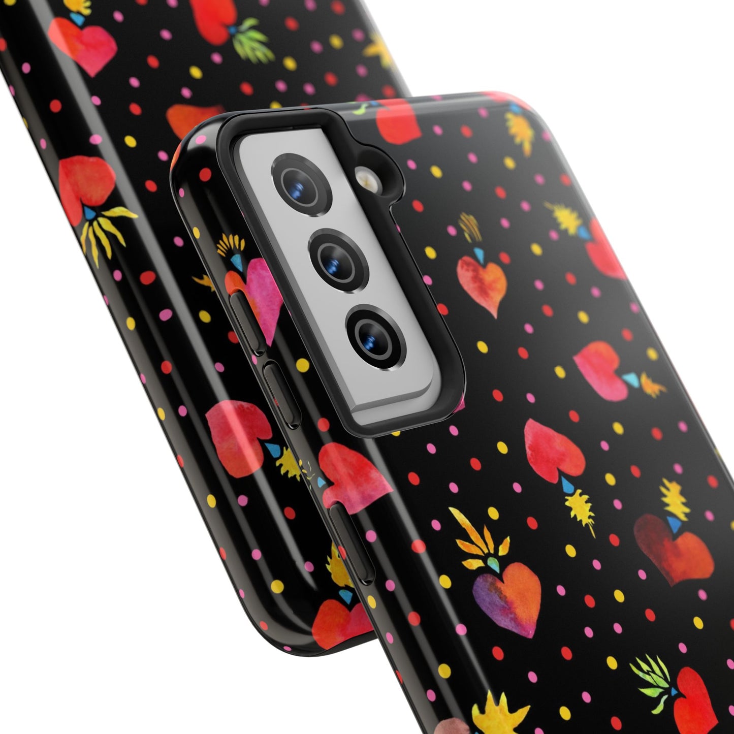 Frida Flaming Hearts Tough Phone Cases