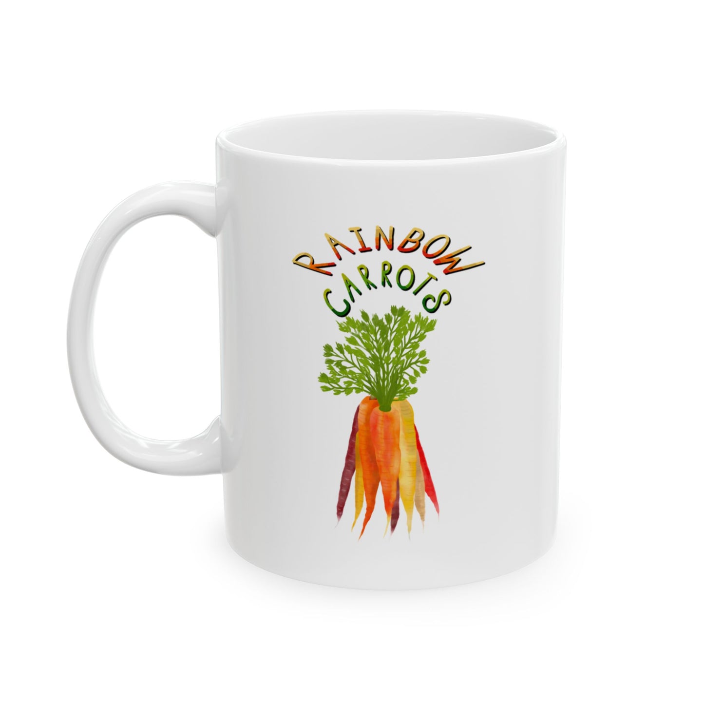 Rainbow Carrots Ceramic Mug 11oz & 15oz