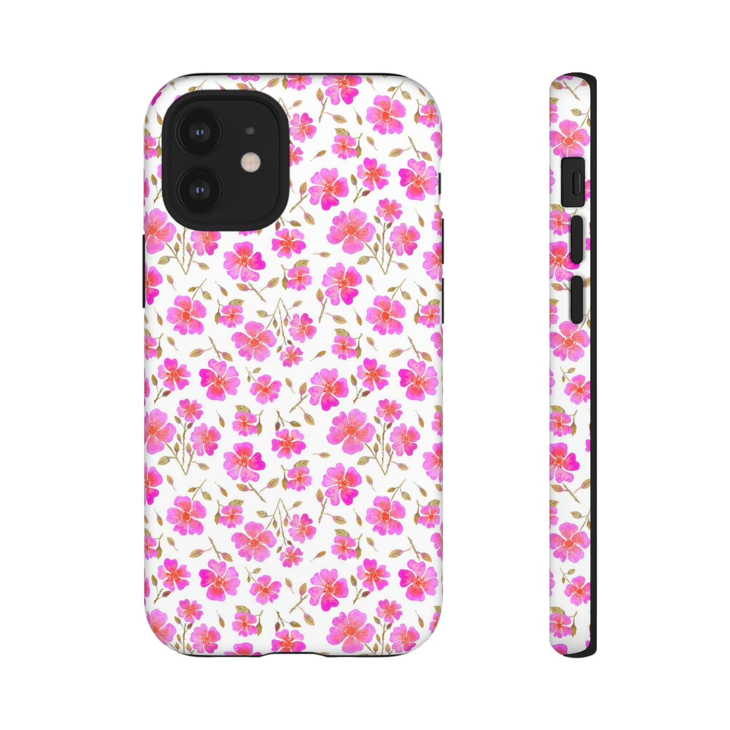 Hot Pink Wild Roses Tough Cases