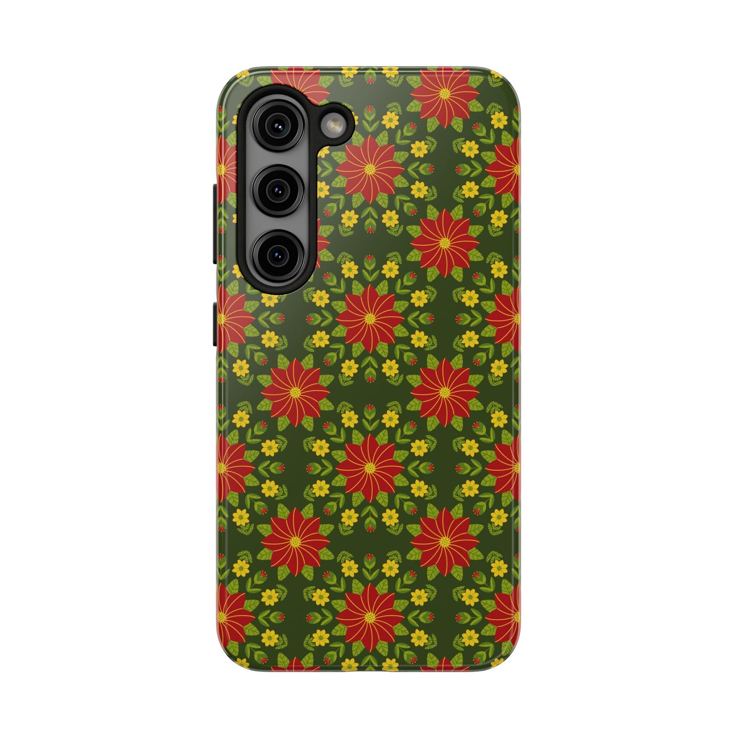 Poinsettias Tough Phone Cases