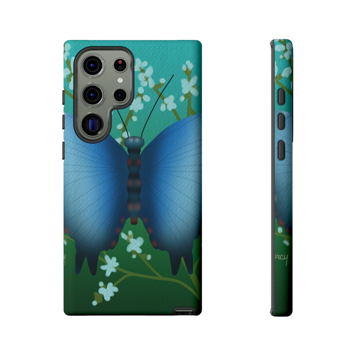 Blue Butterfly Tough Phone Case