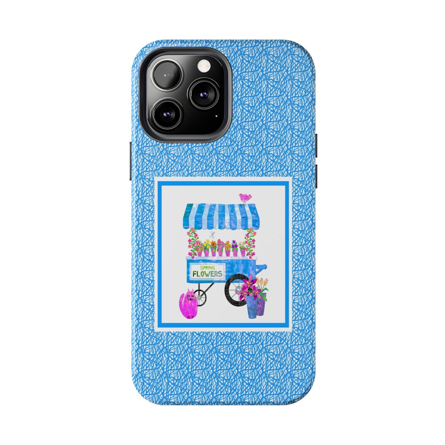 Spring Flower Cart Collage Tough Phone Cases