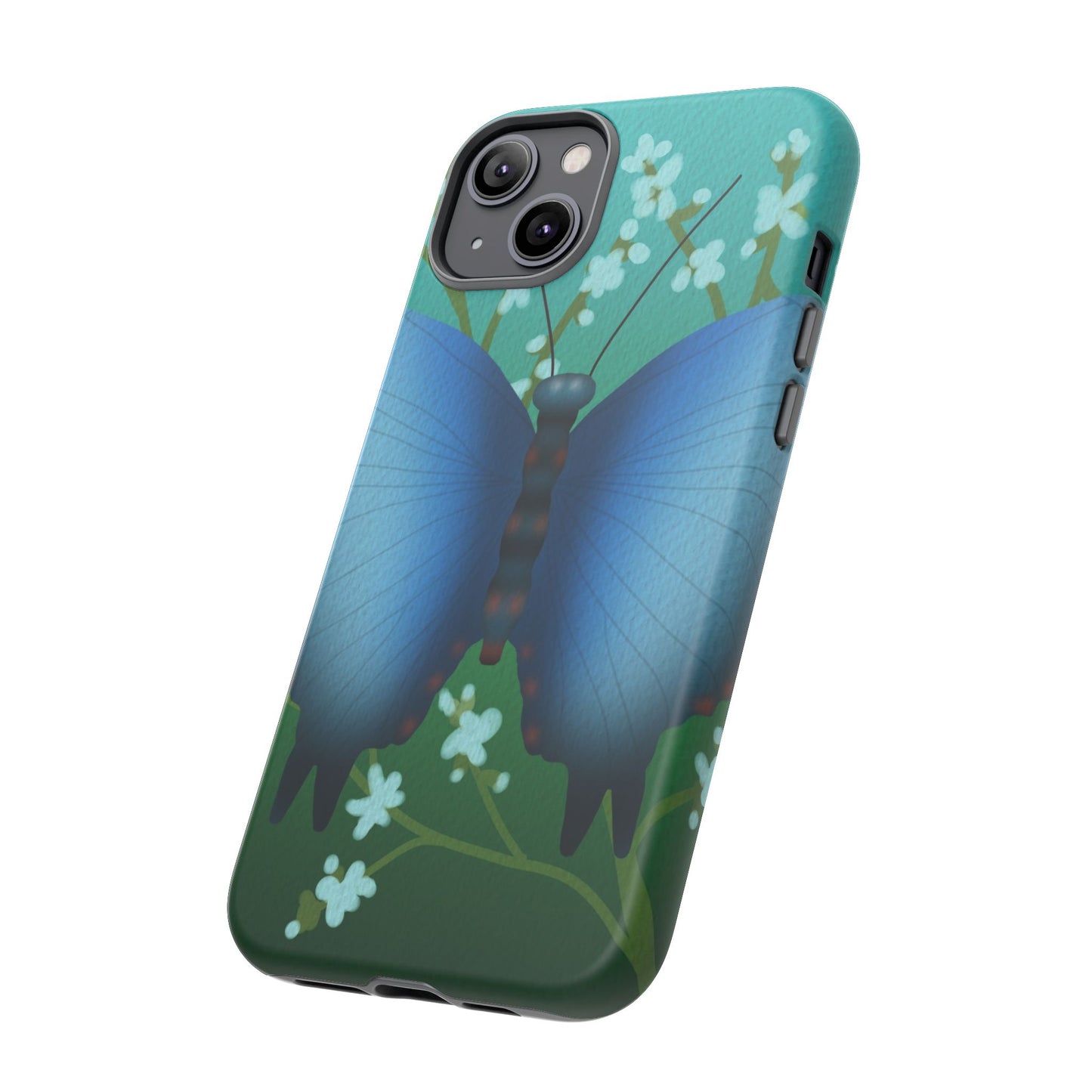 Blue Butterfly Tough Phone Case