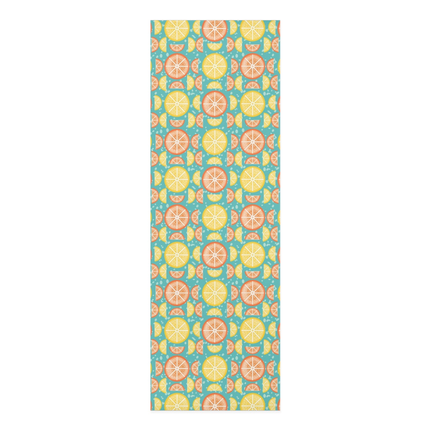 Citrus Slices Yoga Mat - Refreshing Orange and Lemon Design