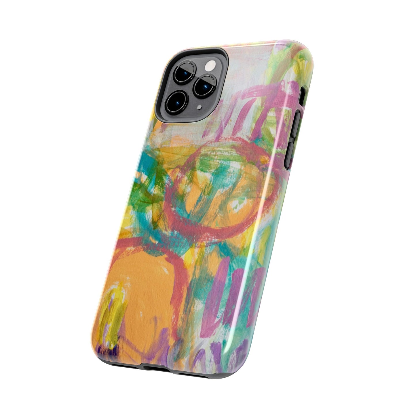 Abstract Pastel Circles Tough Phone Cases