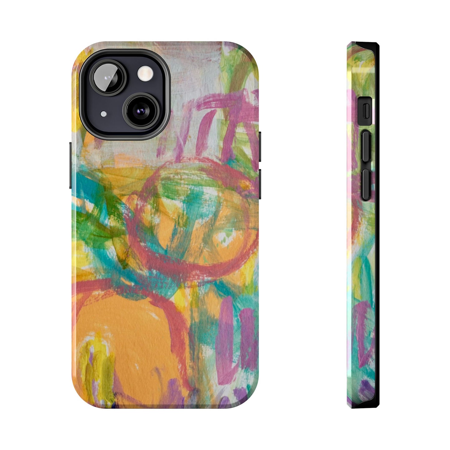 Abstract Pastel Circles Tough Phone Cases