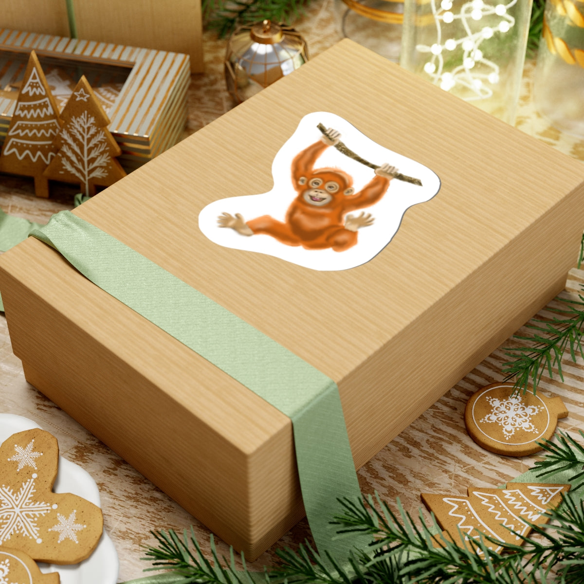 Baby Orangutan from Pico’s Jungle Adventure Book Vinyl Kiss-Cut Sticker