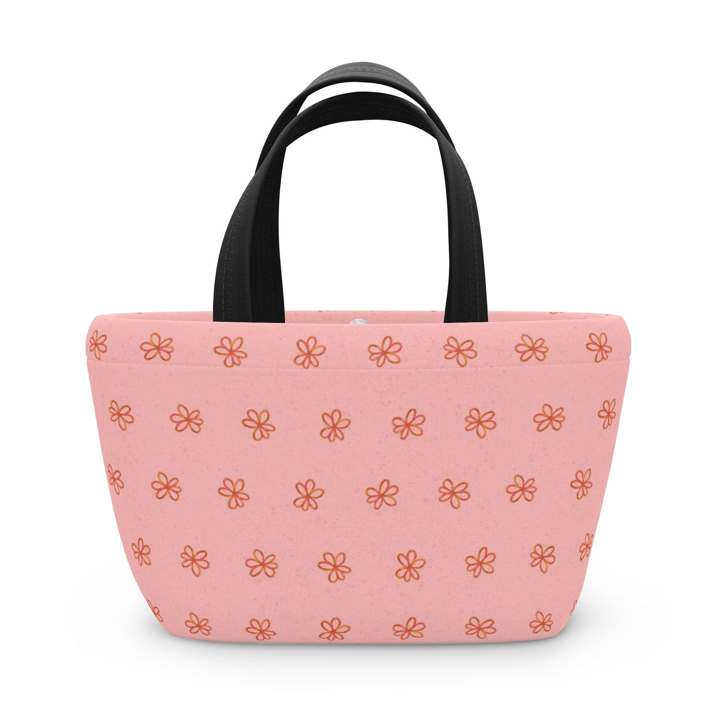 Pink Meadow Flowers Lunch Bag