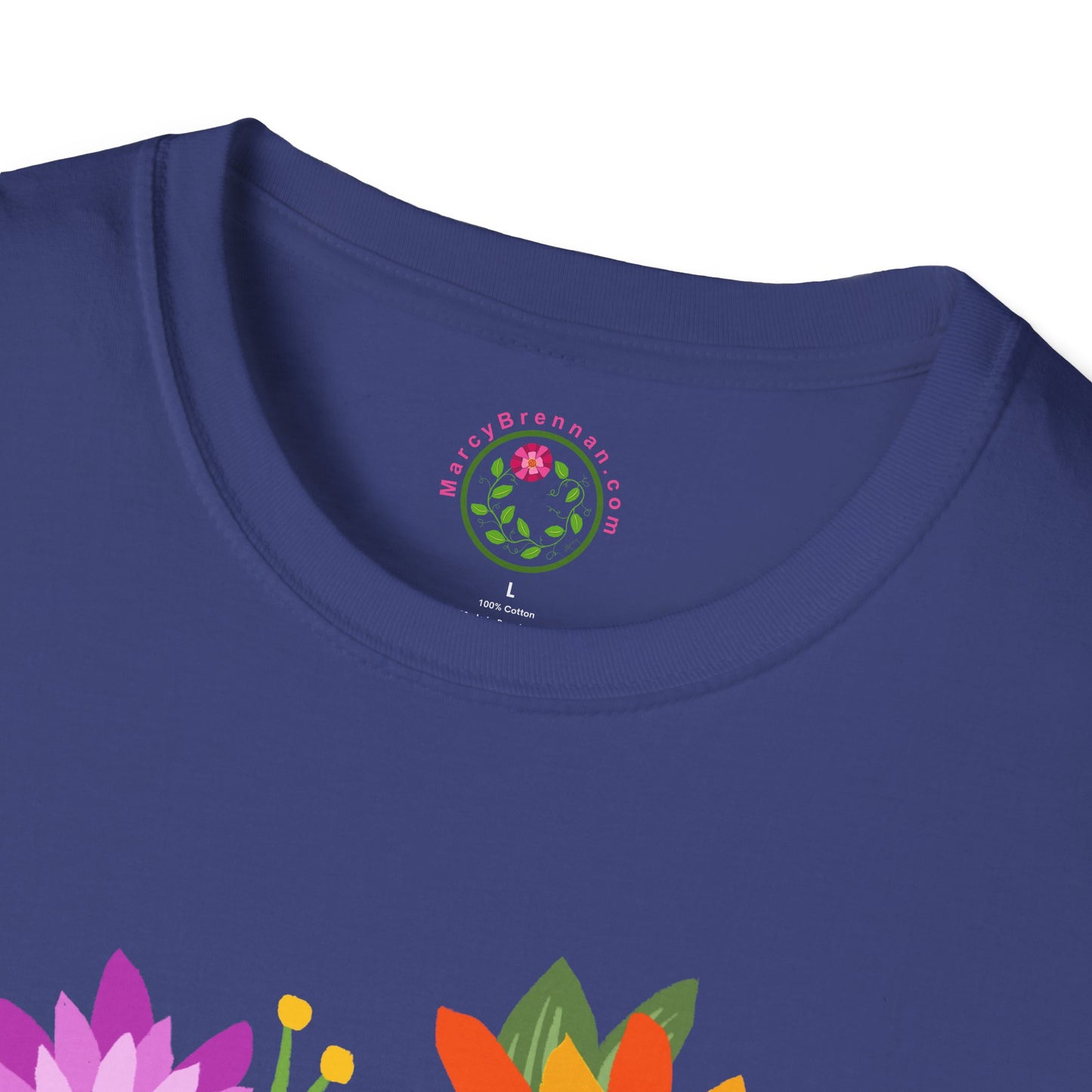 Heart-Shaped Flower Bouquet Softstyle T-Shirt