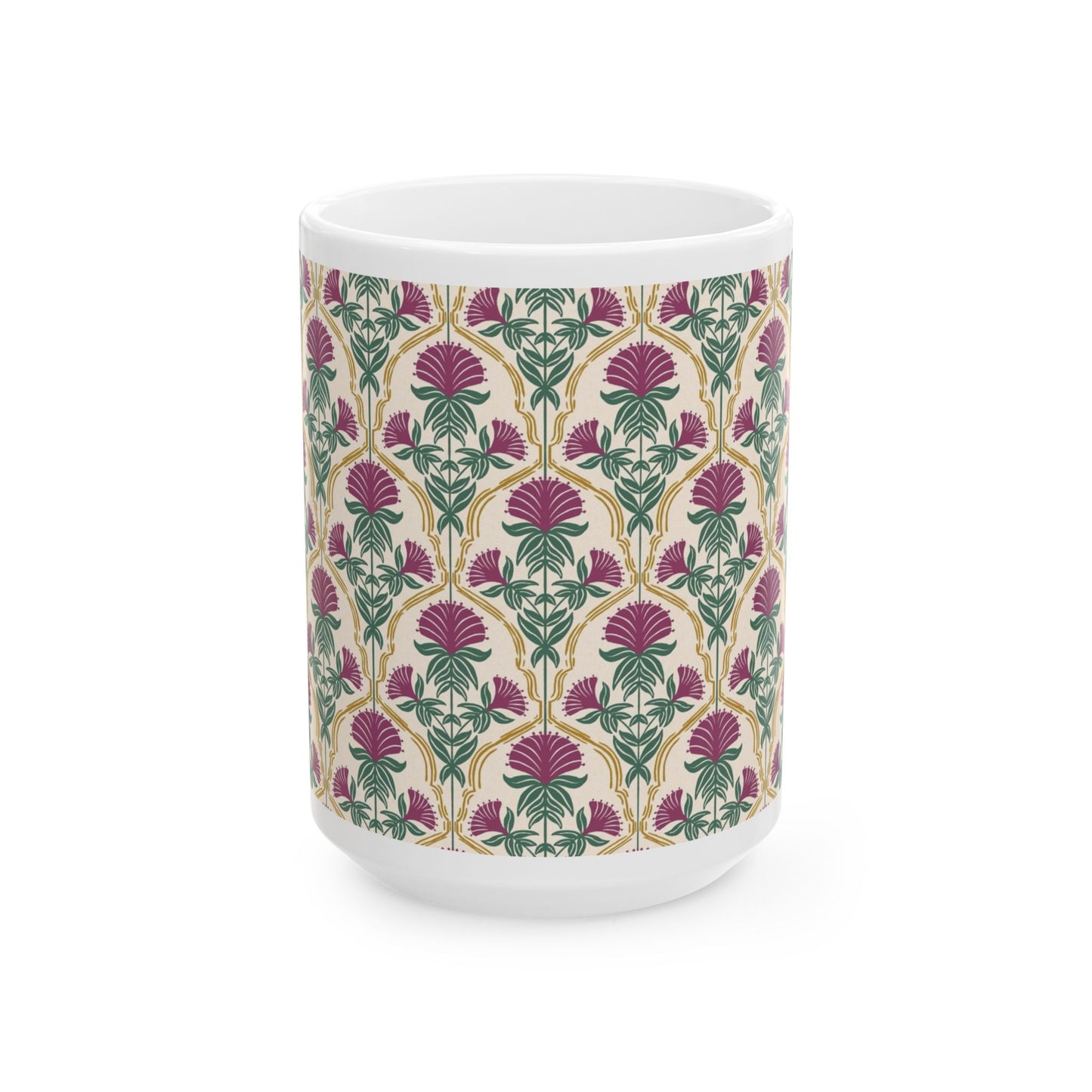 Bergamot Flowers Ceramic Mug 11oz & 15oz