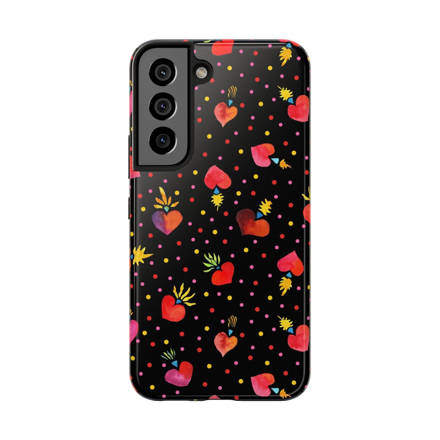 Frida Flaming Hearts Tough Phone Cases