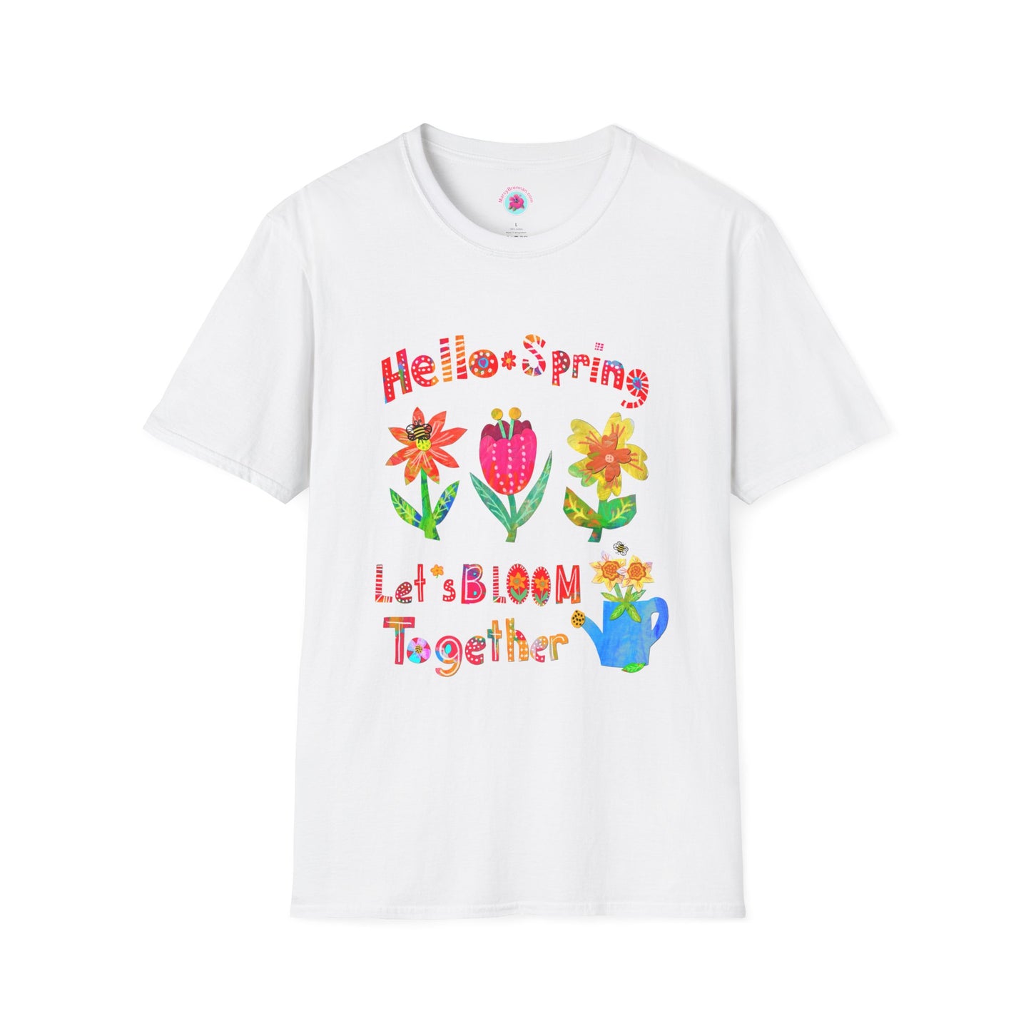 Hello Spring Collage Softstyle T-Shirt