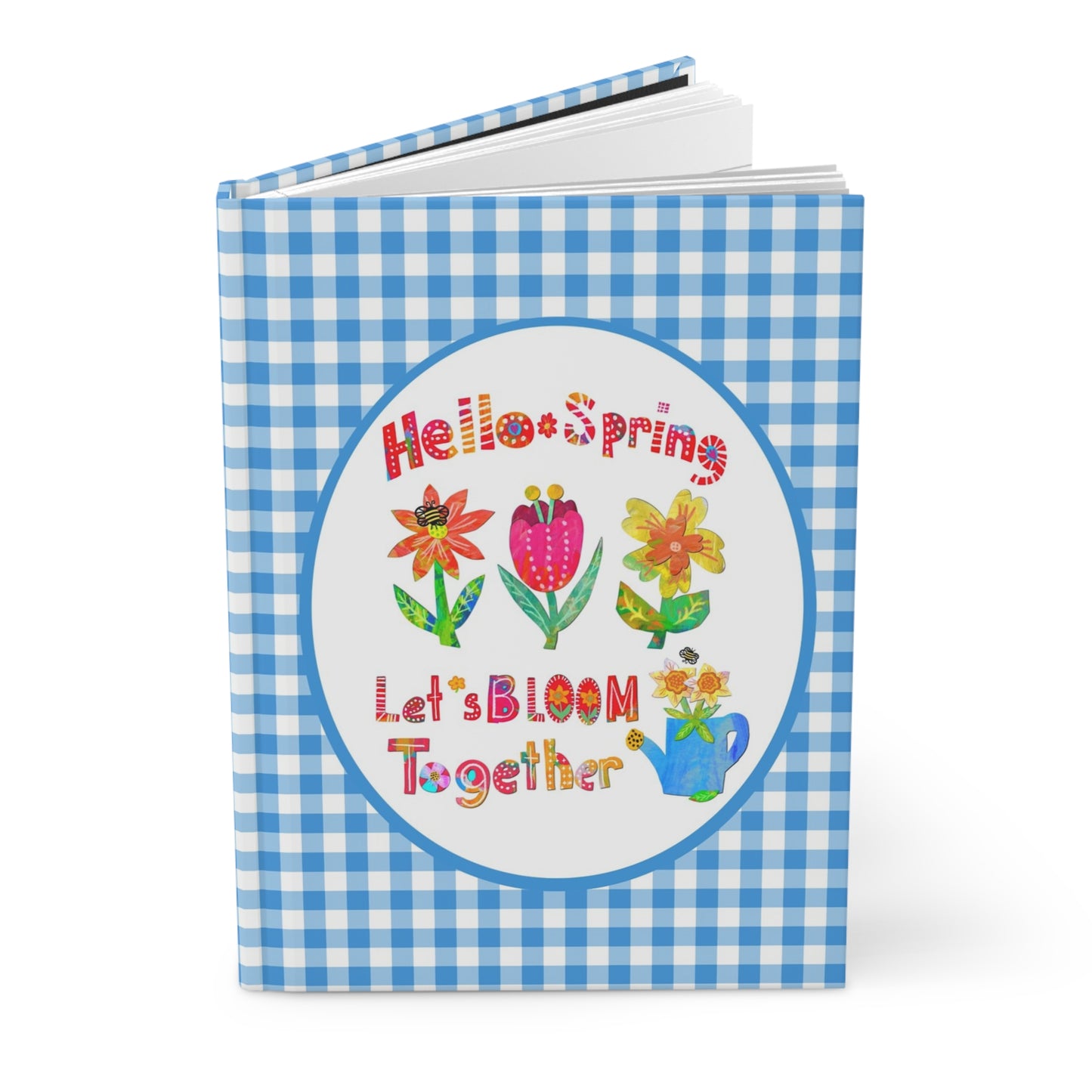 Hello Spring Collage Hardcover Journal Matte