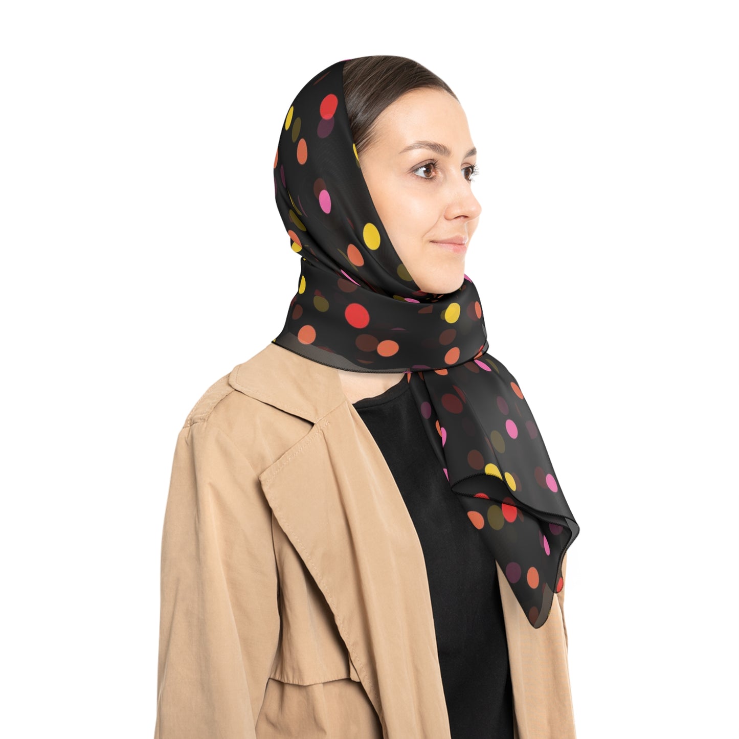 Frida Polka Dots Poly Scarf