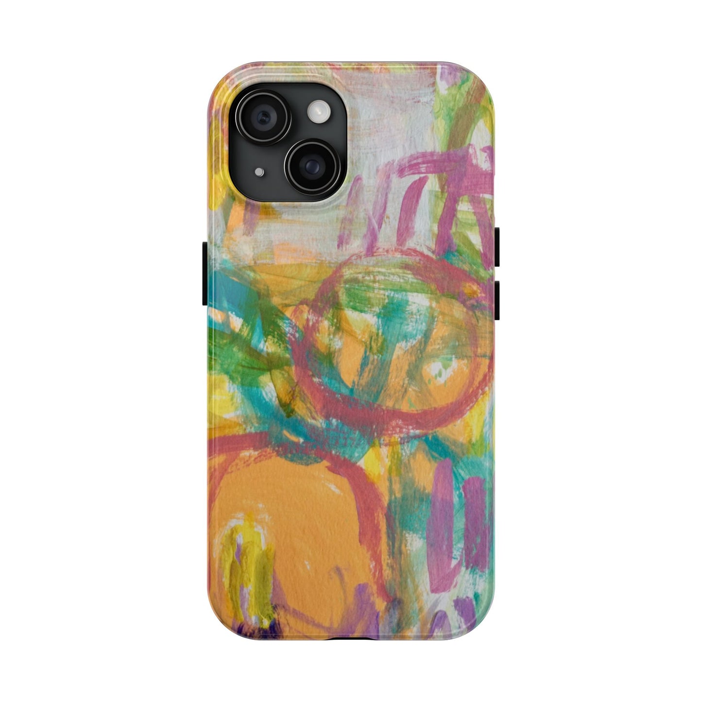 Abstract Pastel Circles Tough Phone Cases