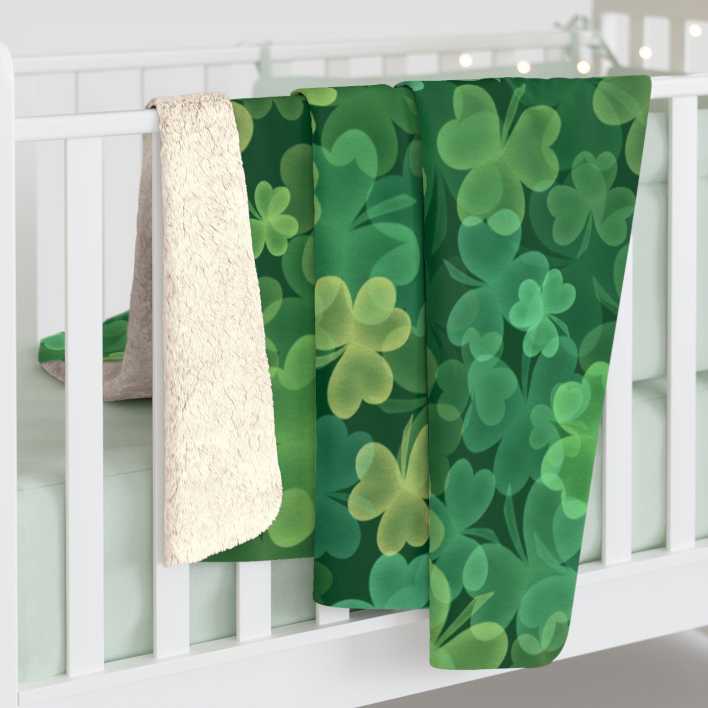 Shamrocks Sherpa Fleece Blanket