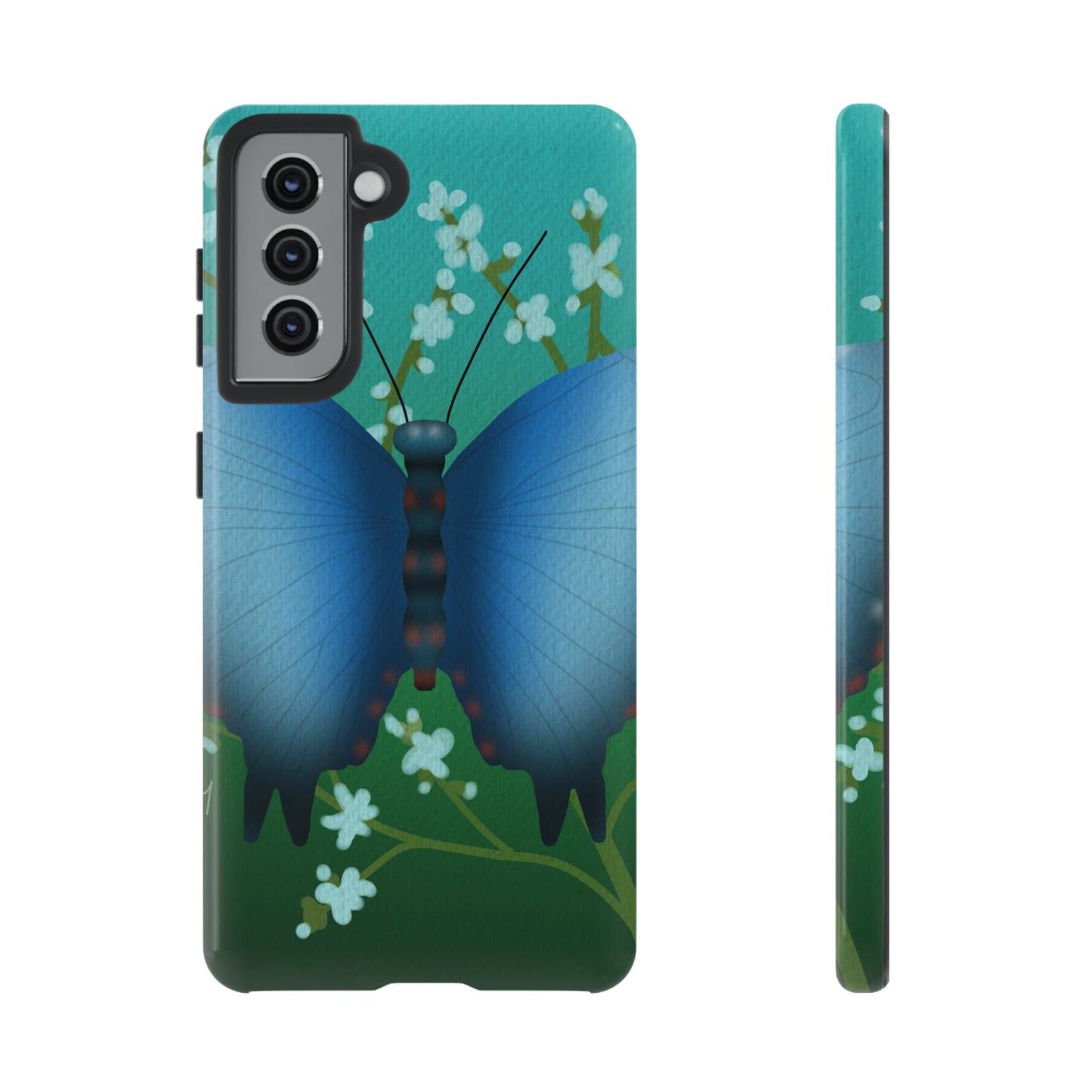 Blue Butterfly Tough Phone Case