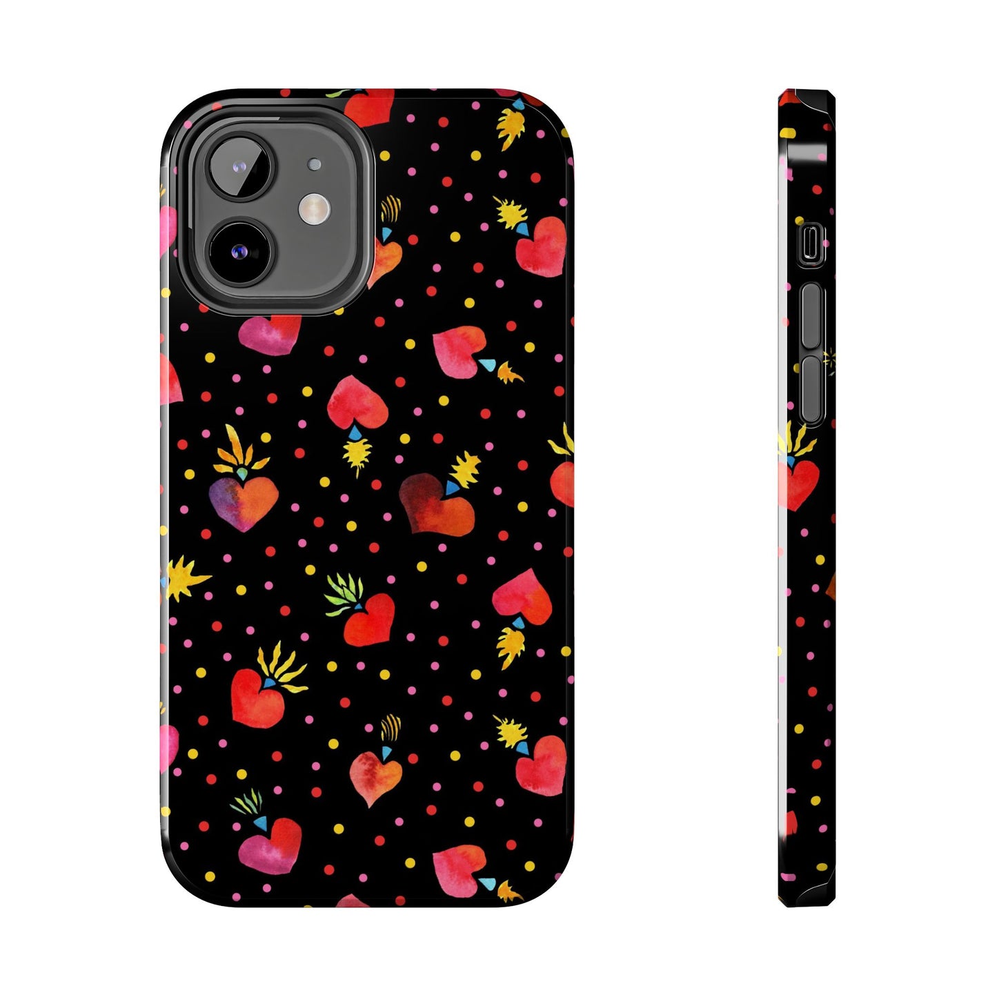 Frida Flaming Hearts Tough Phone Cases