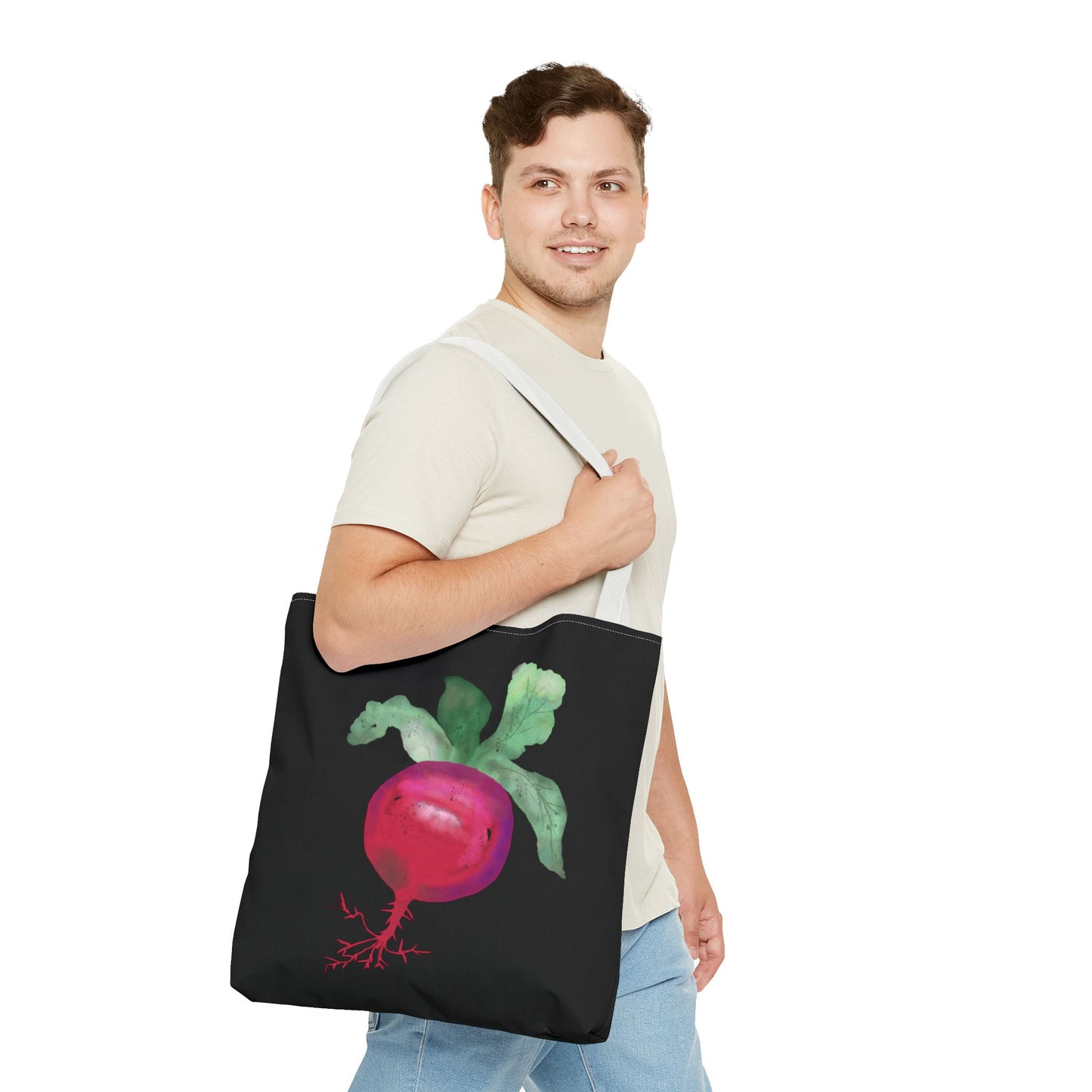 Radish Watercolor Painting Tote Bag