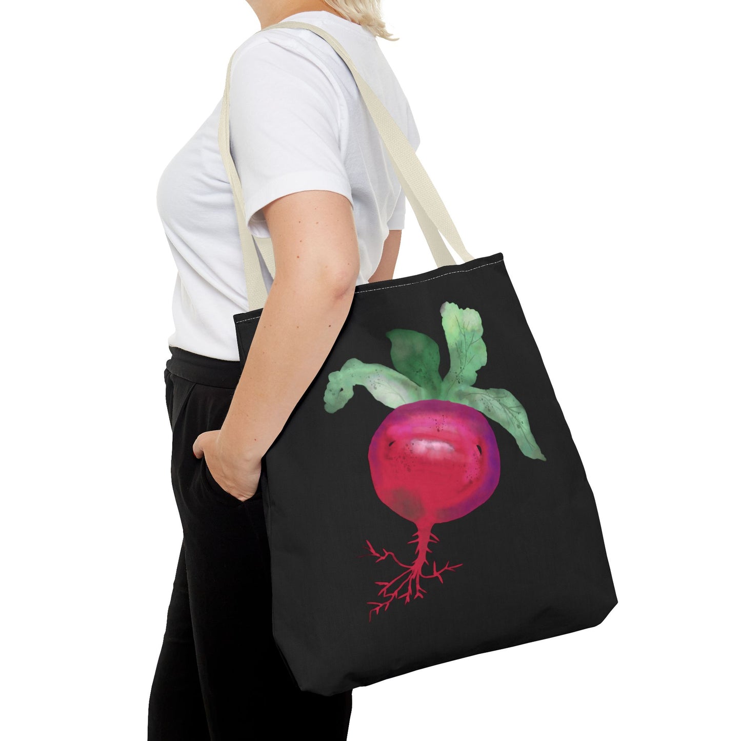 Radish Watercolor Painting Tote Bag