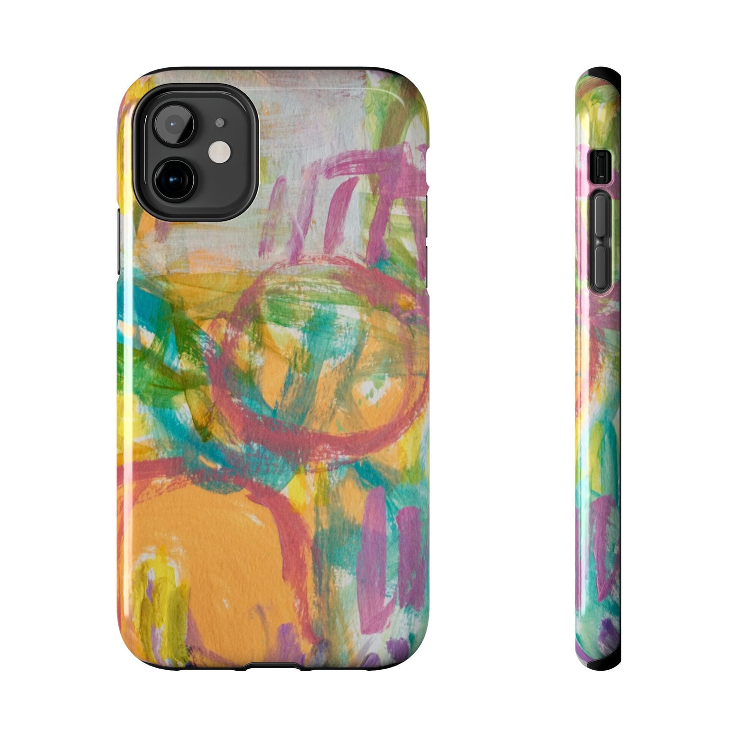 Abstract Pastel Circles Tough Phone Cases