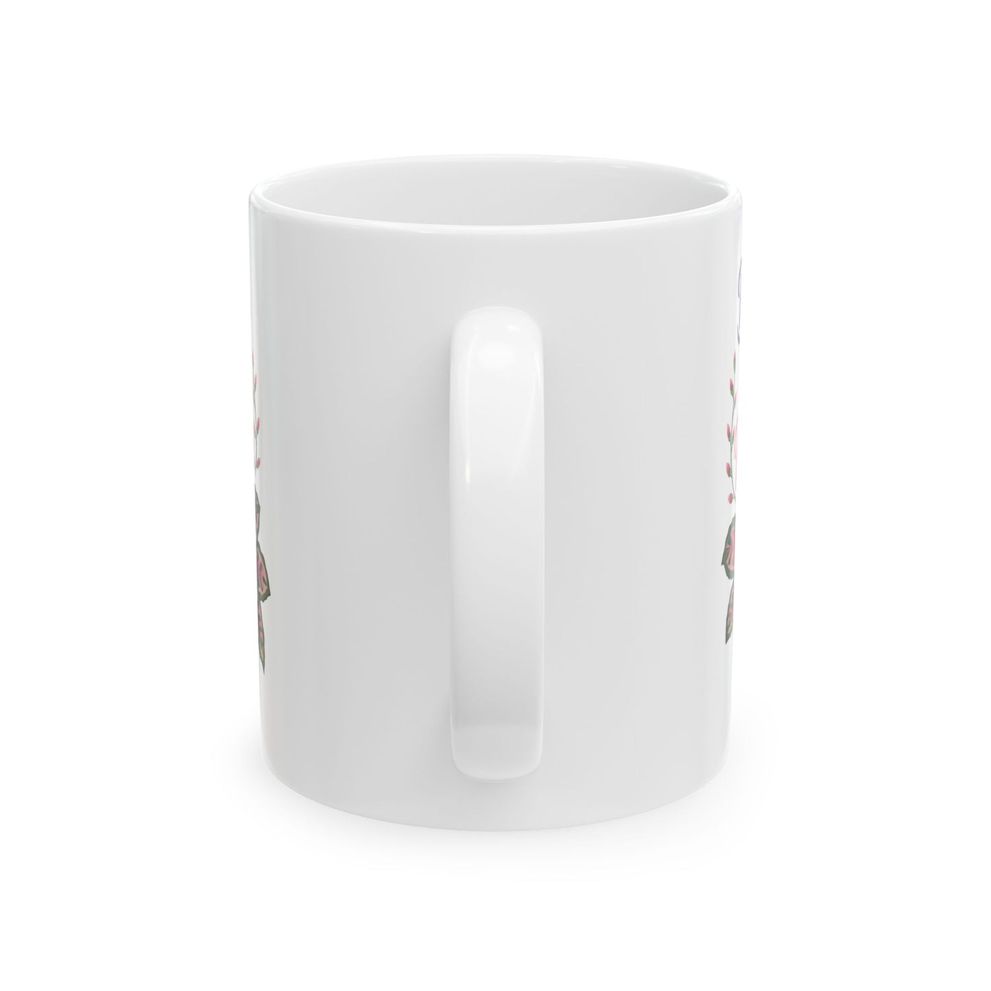 Bloom Where You’re Planted Ceramic Mug — Botanical Coffee Tea Cup (11oz & 15oz)