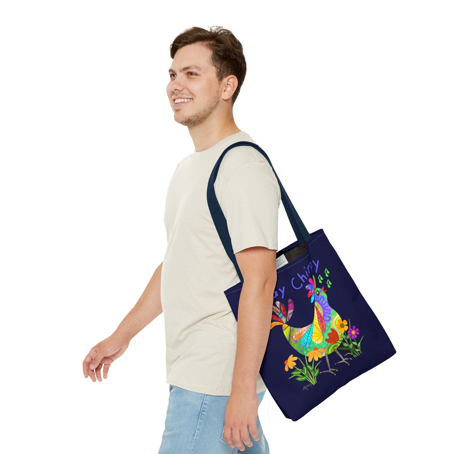 Kooky Bird Collage Tote Bag