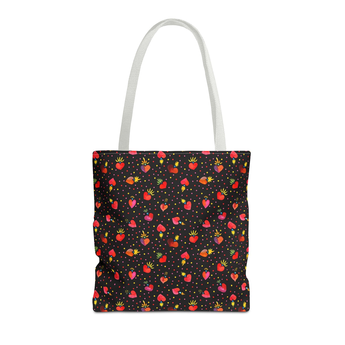 Frida Flaming Hearts Tote Bag