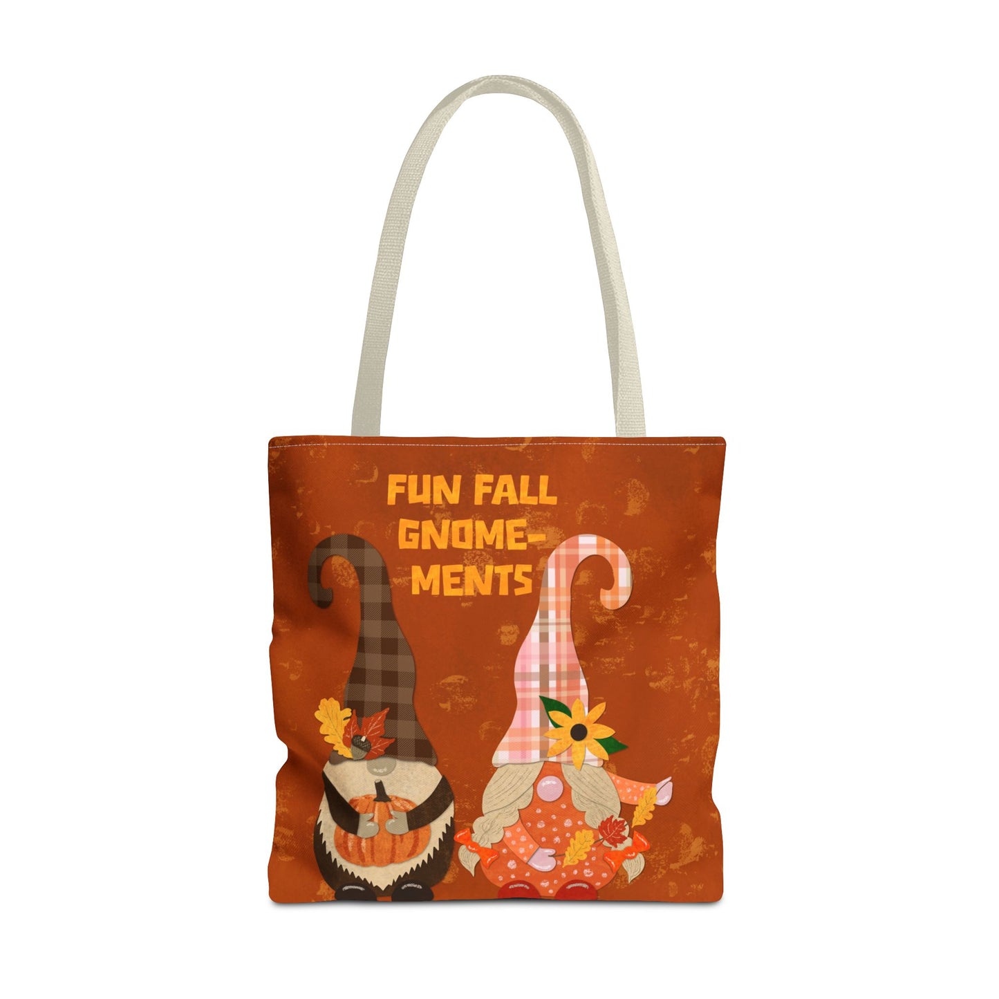 Fun Fall Gnome-ments Collage Tote Bag
