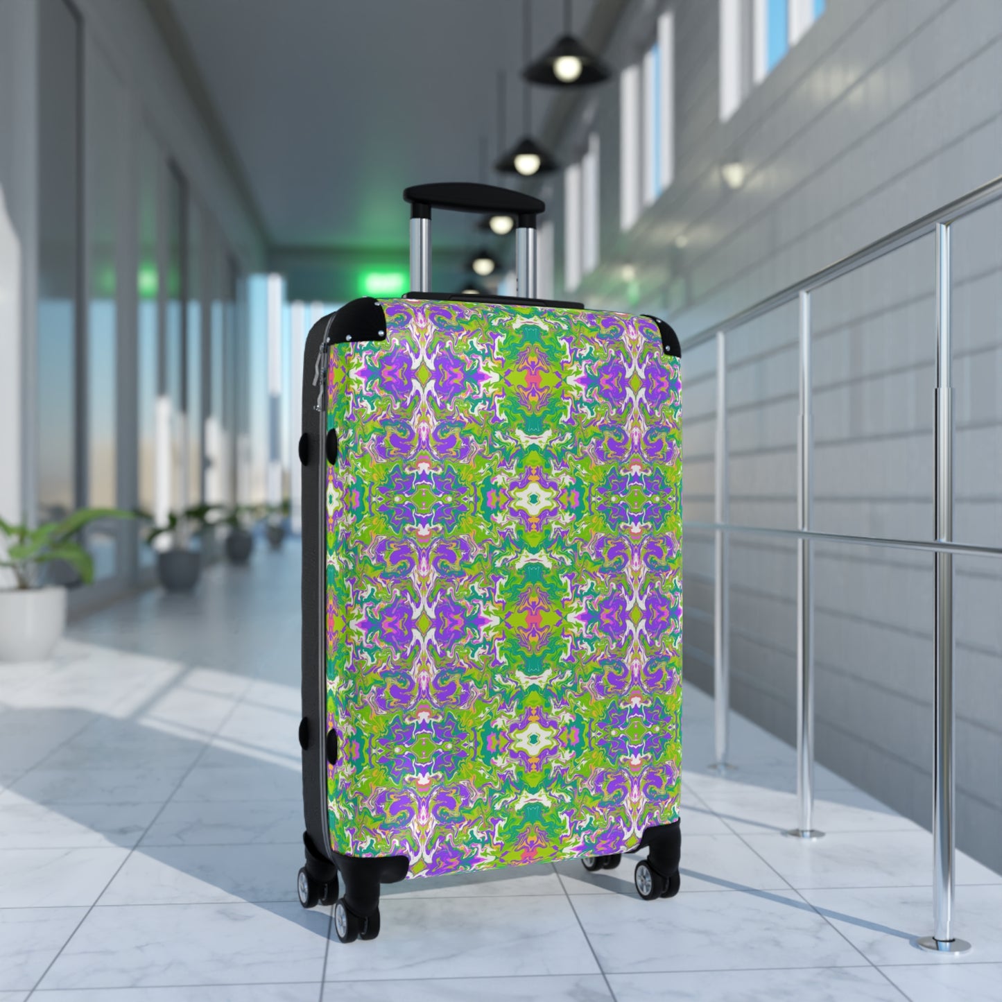 Boho Spring Garden Hardside Spinner Suitcase