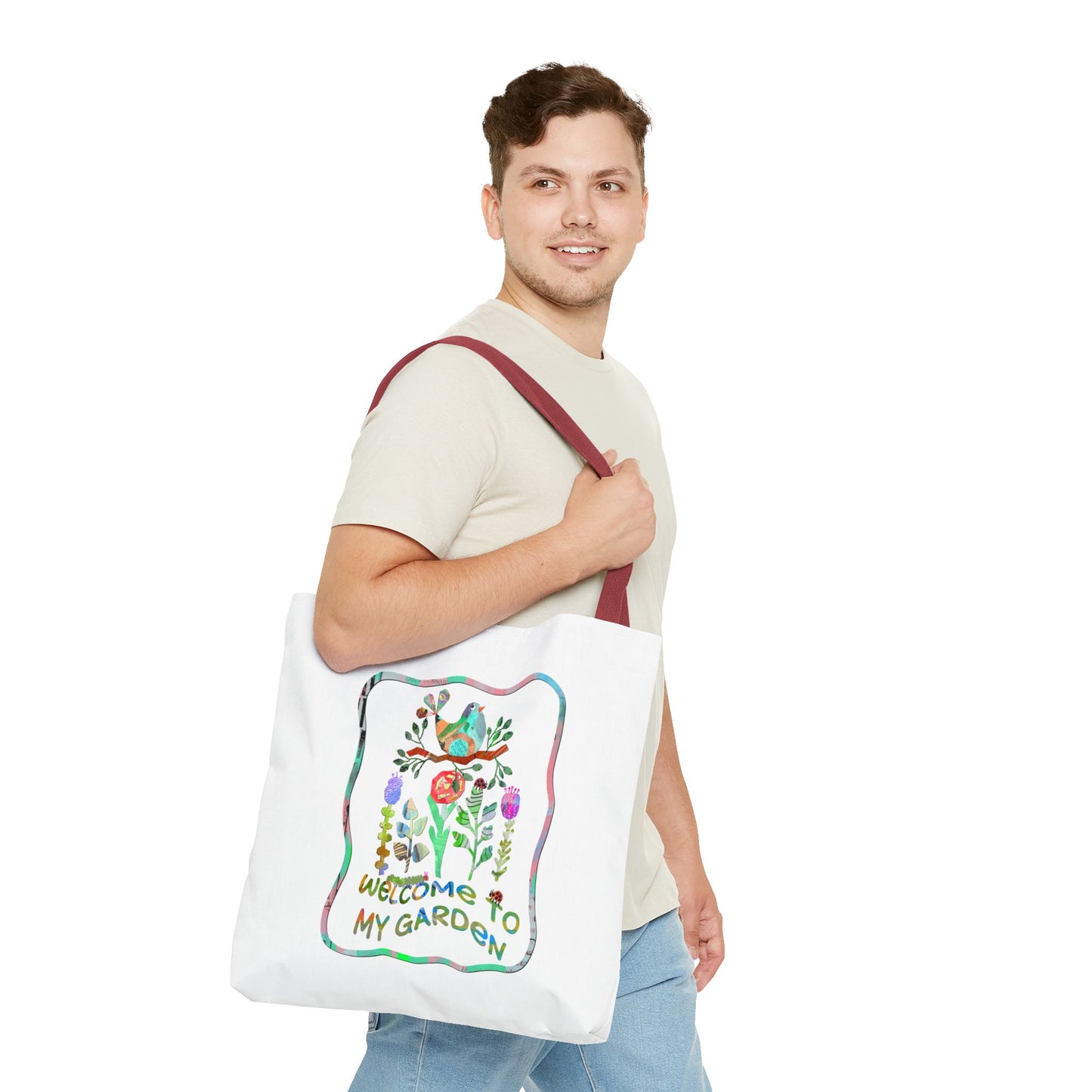 Welcome to My Garden Collage Tote Bag