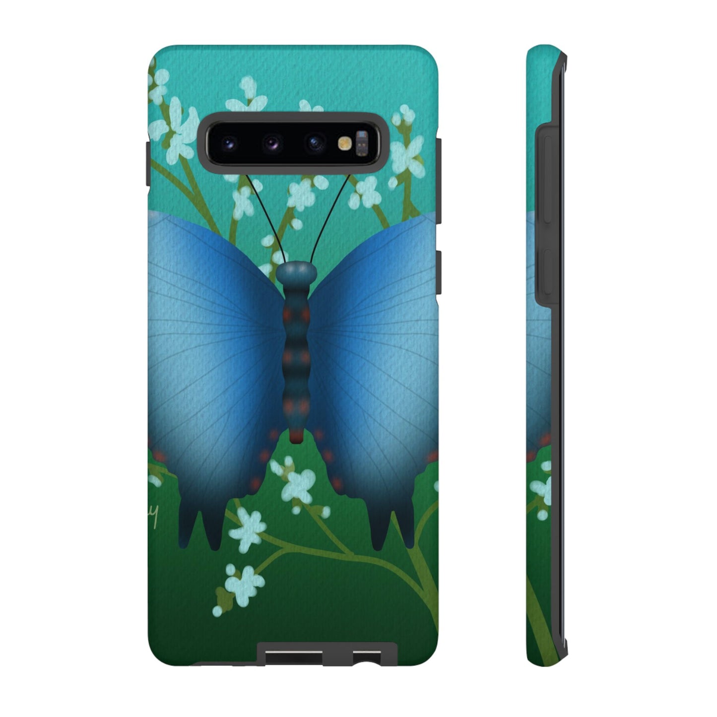 Blue Butterfly Tough Phone Case